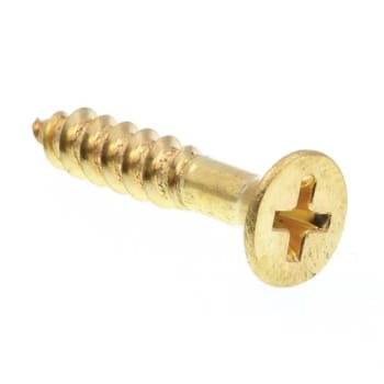 Image for Ws, Flat Hd, Phil Dr, #10 X 1 In., Solid Brass, Package Of 25 from HD Supply