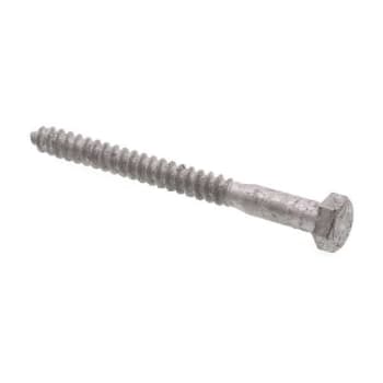 Hex Lag Screws A307 Grade A Hot Dip Galvanized Steel 5/16 X 3-1/2" Package Of 50