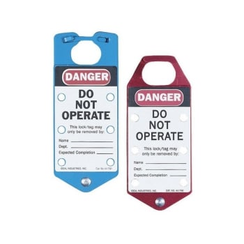 Image for Ideal Safety Lockout Hasp "Do Not Operate" BLUE from HD Supply