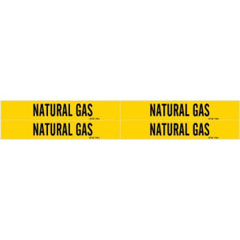 Image for Brady® Yellow Self-Sticking Vinyl Pipe Marker "natural Gas" from HD Supply