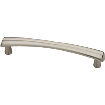 Liberty Hardware 4" Notched Pull, Satin Nickel, Package Of 12
