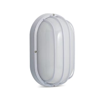 Image for Seasons 6.5 In 9 Watt Outdoor Led Flush-Mount Oval Wall Light White from HD Supply