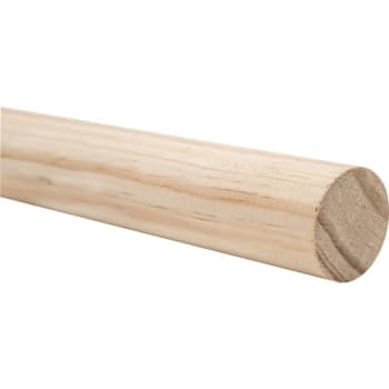 Woodgrain Distribution 1-1/4"x12' Wood Closet Rod