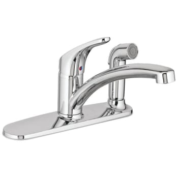American Standard Colony Pro 1 Handle With Spray Thru Deckplate - Chrome
