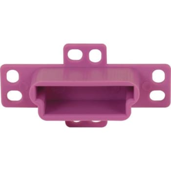 Image for Drawer Track Backplate, 1-Ch Opening, Plast, Purple, Package Of 2 from HD Supply