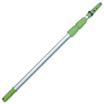 Unger Opti-Loc 30 Ft Aluminum Telescopic Pole w/ Three Sections (Silver/Green)
