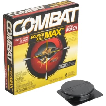 Combat Max 0.49 Oz Solid Large Roach Bait Station (8-Pack)