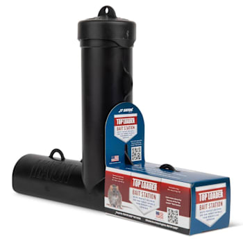 JT Eaton Top Loader Black Plastic Bait Station