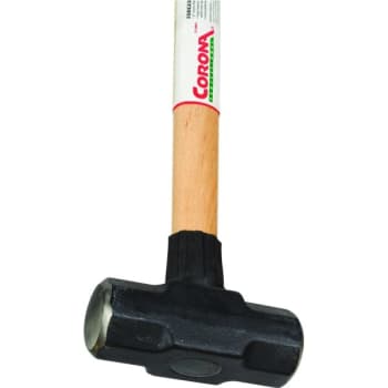 Corona® 8 Lb Sledge Hammer, Forged Tempered Steel Head, 36" Fiberglass Handle