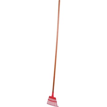 Image for Corona® 8" Shrub Rake, Tempered Spring Steel Head, Fixed Tines, 54" Wood Handle from HD Supply