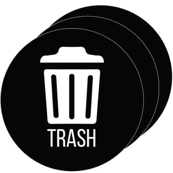 Image for Hls Commercial "trash" Decal (3-Pack) from HD Supply