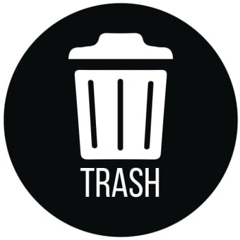 Image for HLS Commercial "Trash" Decal (3-Pack) from HD Supply