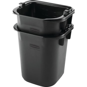 Image for Rubbermaid 5 Quart Heavy-Duty Cleaning Pail (4-Pack) (Black) from HD Supply