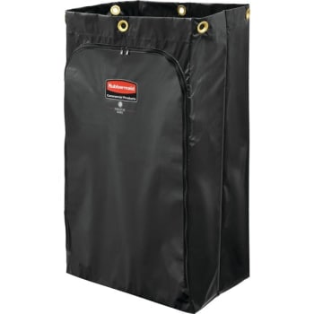 Image for Rubbermaid 24 Gallon Vinyl Janitor Cart Bag (4-Pack) (Black) from HD Supply
