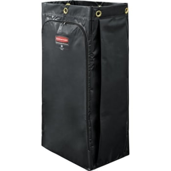 Image for Rubbermaid 34 Gallon  Vinyl Janitor Cart Bag (4-Pack) (Black) from HD Supply