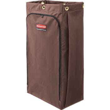 Image for Rubbermaid 30 Gallon Vinyl-Lined Canvas Housekeeping Cart Bag (4-Pack) (Brown) from HD Supply