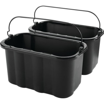 Image for Rubbermaid 10 Quart Sanitizing Maid Caddy (6-Pack) (Black) from HD Supply