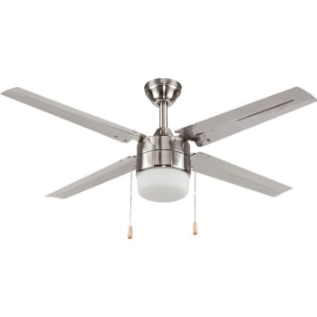 Seasons® 48 In. 4-Blade Led Ceiling Fan W/ Light (Gray)