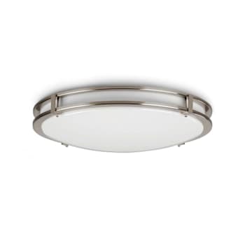 Image for Seasons Carlisle 18 In. LED Ceiling Flush Mount, 3000k,satin Nickel from HD Supply