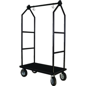 Image for Hospitality 1 Source® Contemporary Bellman's Cart, Black Powder Coated Finish from HD Supply