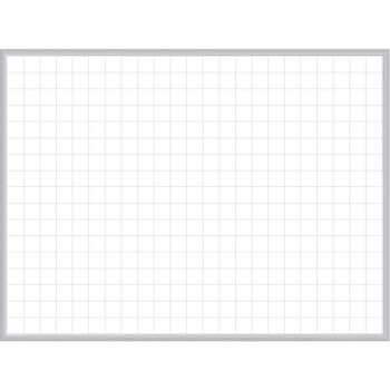 Image for Ghent® 2 X 2" Grid Magnetic Whiteboard, 3 X 4', Aluminum Frame from HD Supply