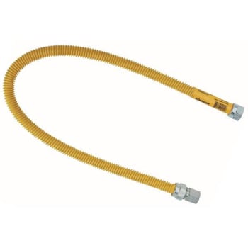 Image for Dormont® 48" Stainless Steel Gas Connector, Yellow Coated, 3/4" Fip X 3/4" Fip from HD Supply