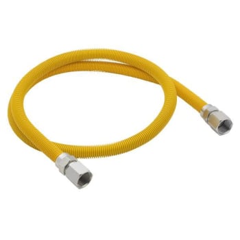 Image for Dormont® 60" Stainless Steel Gas Connector, Yellow Coated, 3/4" Fip X 3/4" Fip from HD Supply