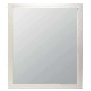Seasons 30x36 In. White Wood Framed Vanity Mirror