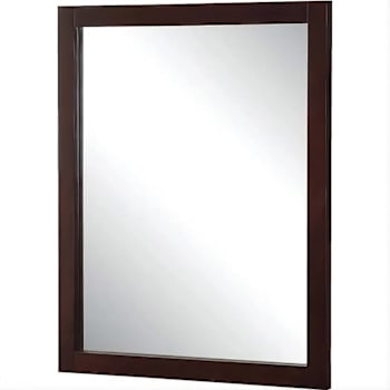 Seasons 36x36 In. Espresso Wood Framed Vanity Mirror