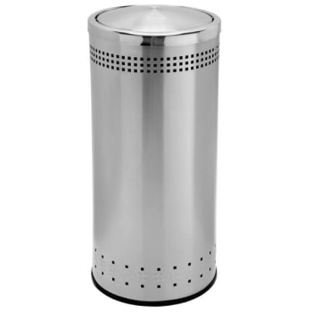 Image for Commercial Zone Products 15 Gallon Imprinted 360 Stainless Steel Trash Can from HD Supply