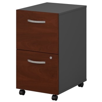 Image for Bush Business Furniture Hansen Cherry/Graphite Gray 2-Drawer Mobile File Cabinet from HD Supply