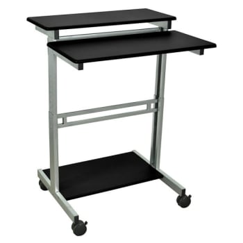 Image for Luxor Black/Gray Standup Desk 31-1/2" from HD Supply