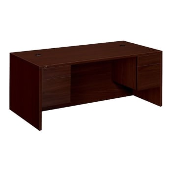 Image for Hon 10500 Series Mahogany Double Pedestal Desk from HD Supply