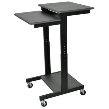 Image for Luxor Dark Gray Adjustable-Height Computer Workstation from HD Supply