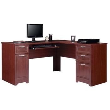 Image for Realspace Magellan Classic Cherry L-Shaped Desk from HD Supply