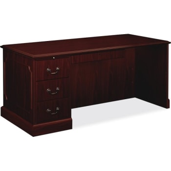 Image for Hon 94000-Series Mahogany Left Single Pedestal Desk from HD Supply