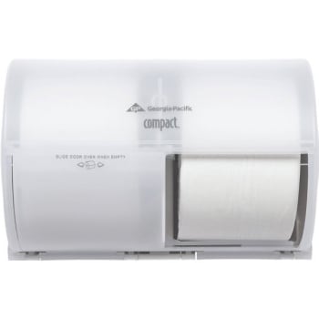 Image for GP Pro Compact 2-Roll Side-By-Side Toilet Paper Dispenser (White) from HD Supply