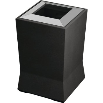 Image for Commercial Zone Products ModTec 20 Gallon Square Trash Can w/ Liner (Gunmetal) from HD Supply