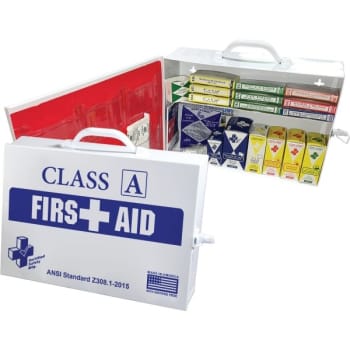 Image for Certified Safety 2-Shelf Class A First Aid Cabinet from HD Supply