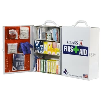 Image for Certified Safety 3-Shelf Class A First Aid Cabinet from HD Supply