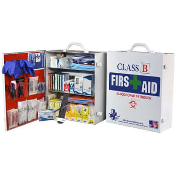 Image for Certified Safety 3-Shelf Class B First Aid Cabinet from HD Supply