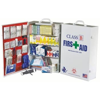 Image for Certified Safety 4-Shelf Class B First Aid Cabinet from HD Supply