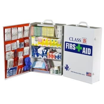 Image for Certified Safety 4-Shelf Class B First Aid Cabinet from HD Supply