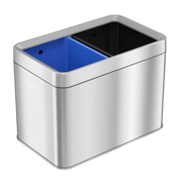Image for HLS Commercial 5 Gallon Stainless Steel Recycle Bin and Trash Can from HD Supply