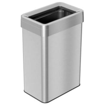 Image for Hls Commercial 16 Gallon Stainless Steel Rectangular Open-Top Trash Can from HD Supply