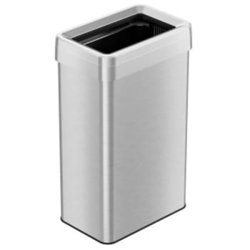 Image for Hls Commercial 18 Gallon Stainless Steel Rectangular Open-Top Trash Can from HD Supply