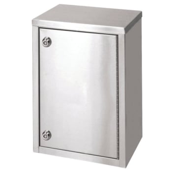 Image for Omnimed Stainless 8" Single Door Narcotic Cabinet With 2 Shelves from HD Supply