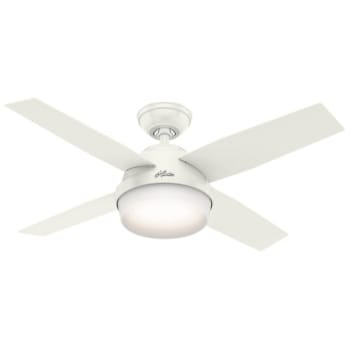 Image for Hunter Dempsey 44 In. 4-Blade Led Ceiling Fan W/ Light (White) from HD Supply