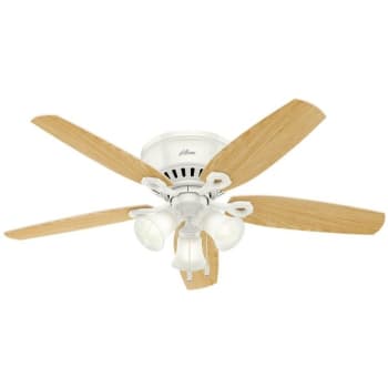 Image for Hunter Builder 52 In. 5-Blade Ceiling Fan W/ Light (White) from HD Supply