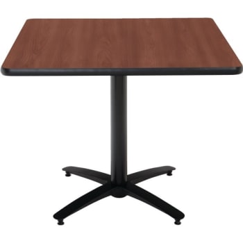 KFI Seating 36 in Square Cafe Table (Mahogany)
